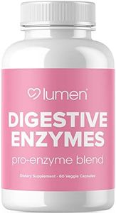 Lumen Naturals Digestive Enzymes Probiotics and Prebiotics - Powerful Enzymes for Digestion - Bloating Relief for Women - Gut Health Supplement - 60 Vegetable Capsules