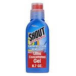 Shout Advanced Stain Remover Brush, Ultra Concentrated Gel with Built-in Scrubber Brush for Deep Set-In stains, 8.7oz