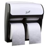 Scott® Pro™ High Capacity Coreless Standard Roll Toilet Paper Dispenser (44517), 4 Roll Capacity, White, 11.25" x 12.75" x 6.19" (Qty 1)