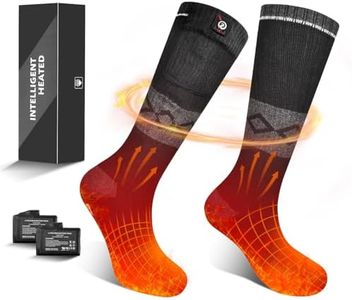 Heated Socks for Women Men,Foot Warmers Electric Rechargable Battery Heating Socks,Winter Cold Feet Hunting Ski Camping Hiking Riding Motorcycle Snowboating Thermal Warm Socks