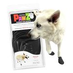 Pawz PZBLKM Water-Proof Dog Boots, Medium, 2.5-Inch to 3-Inch, Black