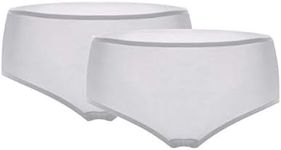 SilRiver Women's 100% Silk Panty Briefs Travel Hipster Bikini Underwear (2pcs Pack) Breathable Underpants (X-Large, Silver Grey)