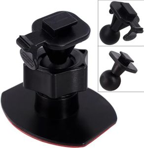 iSaddle CH02B Car Dash Camera Mount Holder for 3M Double-Sided Adhesive Base -Driving Video Recorder Windshield/Dashboard Mount Holder for Yi/Apeman/DOD/HP Car DVR Camera GPS Phone Permanent Mount