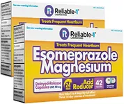 Reliable-1 Laboratories Esomeprazole 2-Pack - Magnesium Delayed Release Acid Reducer 20Mg Capsules for Frequent Heartburn Relief 84 Ct