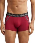 Jockey US21 Men's Super Combed Cotton Elastane Stretch Solid Trunk with Ultrasoft Waistband_Red Pepper_M