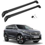 MotorFansClub Roof Rack Cross Bars Fit for KIA Sorento 2015 2016 2017 2018 2019 2020 Baggage Cargo Luggage Aluminum Black