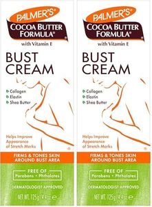PALMER'S Cocoa Butter Formula Bust Cream, 4.4 Ounce, 125 g (Pack of 2)