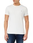 Tommy Hilfiger Men Core Stretch Short-Sleeve T-Shirt Slim Fit, White (White), M