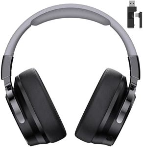 COOLV 2.4GHz Wireless Gaming Headset for PS5, PC, PS4 - RGB Light Gaming Headset, 60 HR Battery, 7.1 Surround Sound, Bluetooth 5.4 Gaming Headphones with Mic (Black)