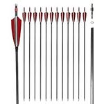 12Pack 30-inch Carbon Arrow with 4"