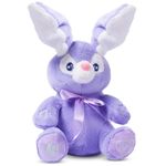 Dimple Bella Stuffed Bunny Toy - Animated Interactive Baby Bunny with Peek-a-Boo Feature and Singing Songs - Perfect Baby Plush Toy Gift for Ages 0-2, Purple