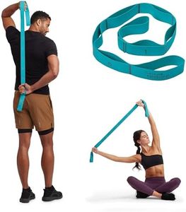 Gaiam Restore Stretch Band Strap - Elastic Stretching Strap with Loops for Medium Resistance Stretch Assist on Leg, Hamstring, Exercise/Fitness/Workout, Physical Therapy