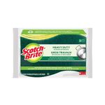 Scotch-Brite Scrub Sponge, 3 Pack, Heavy Duty, Sponges for Dishes ,Garage,Outdoor, Kitchen