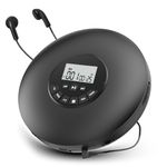 Arafuna Portable CD Player-Compact Discman CD Player-Personal Music Player with CD-R & CD-RW Playback Anti-Skip Protection, Programmable Tracks - Earphones Included