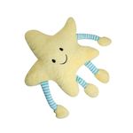 BESTIES Fibre Filled Stuffed Star Soft Toy Pillow with Arm & Leg for Baby of Plush Hugging Pillow Soft Toy for Kids Boy Girl Birthday Gift (Yellow)