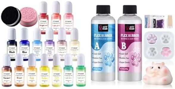 LET'S RESIN Liquid Silicone for Squishy Maker and Silicone Pigment Dye
