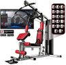 SPORTSTECH - Station De Musculation HGX100 - Fitness, Musculation - Equipement Sport Multifonction - 30 Exercices Possibles - L.184 x l.130,6 x 202 cm - 128 kg