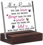 Friend Gifts For Women Friends Encouragement Signs Inspirational Birthday Gifts For Girl Daughter Coworker Leader- Clear Acrylic Desk Decorative Sign