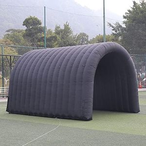 SAYOK 16.7FT Inflatable Tunnel Sport Tunnel Entrance Inflatable Football Tunnel Tent Inflatable Entryway with Blower for Event Advertise Business Exhibition Promotion(Black, 16.7ft x 9.84ft x 9.19ft)