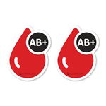 STICKERLAND I Donate AB Positive Blood Vinyl HD Quality Multicolor Waterproof PVC Sticker for Laptop, MacBook, Mobile Phone, Refrigerator, Notebook, Guitar, Journal, Kids & Adults (Pack of 1)