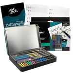 MONT MARTE Calligraphy Pen Set - 32 pcs - Ideal for beginners - Includes: 4x calligraphy pen, 5x nibs and more - Introduction to Handlettering