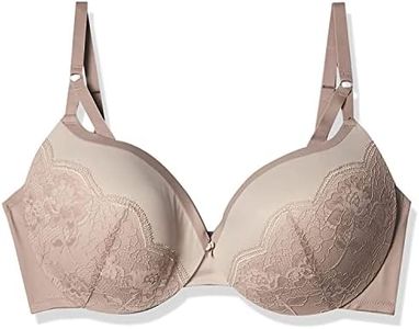 Maidenform Women's Love The Lift Push-Up Bra, Evening Blush/Cream Strappy Lace, 36B