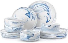 MALACASA Plates and Bowls Sets, 12 