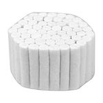 Artibetter 5pcs Dental Cotton Rolls, Dental Gauze Rolls, Cottons Pads Rolled Cotton Ball, Nose Plugs for Bloody Nose, Teeth, Mouth