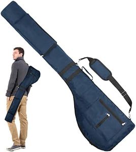Brynnl Sac de Golf Pliable Sac de Transport de Golf Mini 49" Sac de Golf du Dimanche pour contenir jusqu'à 10 Clubs de Golf Sac de Golf étanche du Dimanche avec Sangle légère Jusqu'au Practice (Bleu)