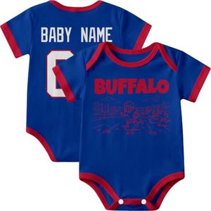 KREDE Buffalo Bodysuit Custom Name Baby Clothes for Baby Boy Gifts