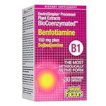 Natural Factors BioCoenzymated Benfotiamine B1 150 mg plus Thiamine Diphosphate, 30 capsules