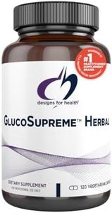 Designs for Health GlucoSupreme Herbal Supplement - Berberine HCl, Banaba, Ginseng + Cinnamon Extract - Vegan, Non-GMO Supplements (120 Capsules)