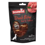 Rosewood Pets Unlimited Steak Bites, Grain Free, High Protein Dog Treats - 100g