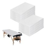 WENLISELL 100 PCS Disposable Spa Bed Sheets, Non-Woven Fabric Disposable Bed Sheets for Massage Table, 180 x 80 cm Massage Sheets Covers for Tattoo, Hotels, Beauty Salon, Beautician