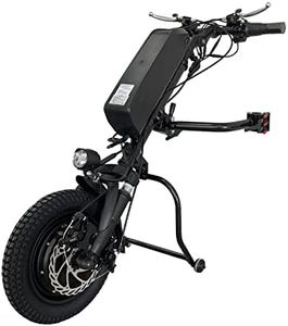 500W Handbike Électrique pour Fauteuils Roulants, Roue Avant Électrique pour Fauteuil Roulant Manuel, Réadaptation Therapy Fauteuil Roulant Électrique Kit de Conversion, 13.2Ah Batterie (12 Pouces)