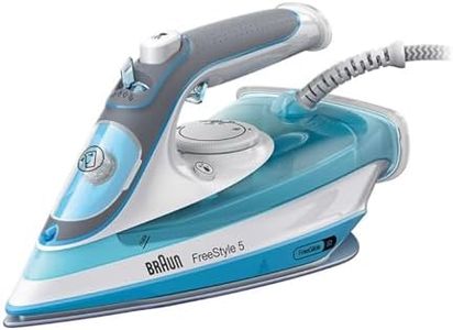 Braun TexStyle 5 Dampfbügeleisen SI 5006 BL – Bügeleisen mit Freeglide 3D Bügelsohle, Vertikaldampf, 2600 Watt, Dampfstoß 180 g/min, 300 ml Wassertank, Blau