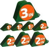 AFANSO Hair Clipper Guards, Extra Long 3 Inch, 8pcs Green - Compatible with Most Wahl Full Size Hair Clippers, Large Guide Comb Set 3', 2.75', 2.5', 2.25", 2", 1.75", 1.5", 1.25"