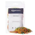 Amazon Basics Rubber Bands | Enhanced Stretchability and Durability | (3 inch, Pack of 50 gm) (Multicolour)