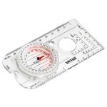 Silva Compass Navigation - Nr 4 - Graduated in Mils & Degrees - Scale 1:25k 1:40k 1:50k mm & in - For Professionals - Rotatable Housing - Military Compass Hiking