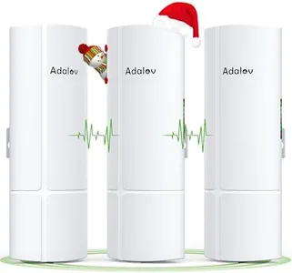 AdaLov 3PCS Wireless Bridge Kit, Gigabit Point to 2 Points Outdoor WiFi Bridges for 3Km Long Range Network Expansion, 5.8G High Speed WiFi to Ethernet CPE with 1000Mbps LAN Port for Garage, Barn, Farm
