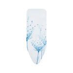 Brabantia 118944 Ironing Board Cover C, 124 x 45cm, 2mm Foam, Cotton Flower