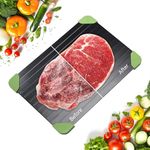 BafanglaiUK Defrosting Tray 2025, Fast Thawing of Frozen Food, Aluminum Defrosting Board, Non-Stick Defrosting Tray, for Thawing Plate Frozen Food Meat Chicken Poultry Fish Seafood（Green）