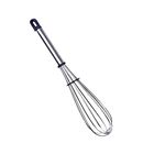 DeoDap Kitchen Stainless Steel Spiral Wire Whisk Mixer, Hand Blender, Egg Beater - 10 inch (Silver)