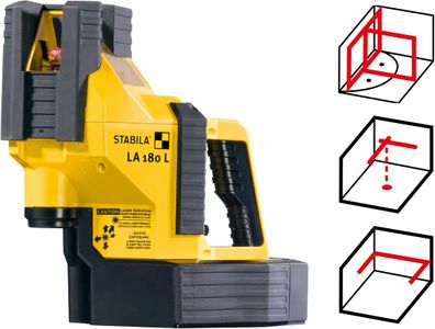 Stabila LA180L Laser Level – Self-Leveling, Red Beam