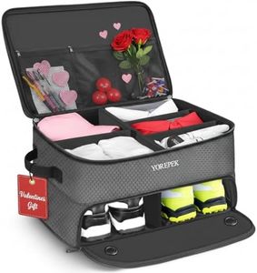 YOREPEK 2 Layer Golf Supplies Trunk Organizer, Sturdy Car Trunk Storage Storing All You Golfing Gear In One, Golfing Gear Locker for Car or Truck, Golf Accessories For Men, Gifts For Golfer, GERY