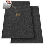 Datanly Oil Spill Mat, 60 x 36 Inch Garage Floor Mat Under Car Driveway Mats Oil Leaks Absorbent Oil Pad, Reusable, Washable, Durable, Waterproof Backing, Protects Surfaces, Black(2 Pcs)