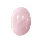 9Dzine Rose Quartz Crystal Palm Stone Pink Rose Quartz Palm Pebbles Oval Pocket Gemstones For Anxiety Stress Relif and Valentine's Love Pink