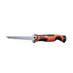 Klein Tools 31737 Folding Jab Saw/Drywall Saw, Hand Saw with Lockback at 180 and 125 Degrees and Tether Hole