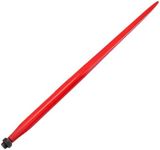 GAOMON Hay Spear 49" Bale Spear 4000 lbs Capacity, Bale Spike Quick Attach Square Hay Bale Spears, Hay Handing Equipment Fit for Bobcat Tractors, Red Coated Bale Forks for Kubota Bobcat Tractor Loader