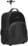 Targus Compact Rolling Backpack for Laptops up to 16-Inch/MacBook Pros up to 17-Inch, Black (TSB750US)